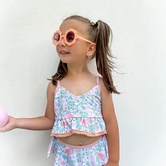 SWIMSOBO  Girls Mermaid Ruffle Two Piece Bikini Bathing Suit Set    A193-30 - Picture 4 of 7